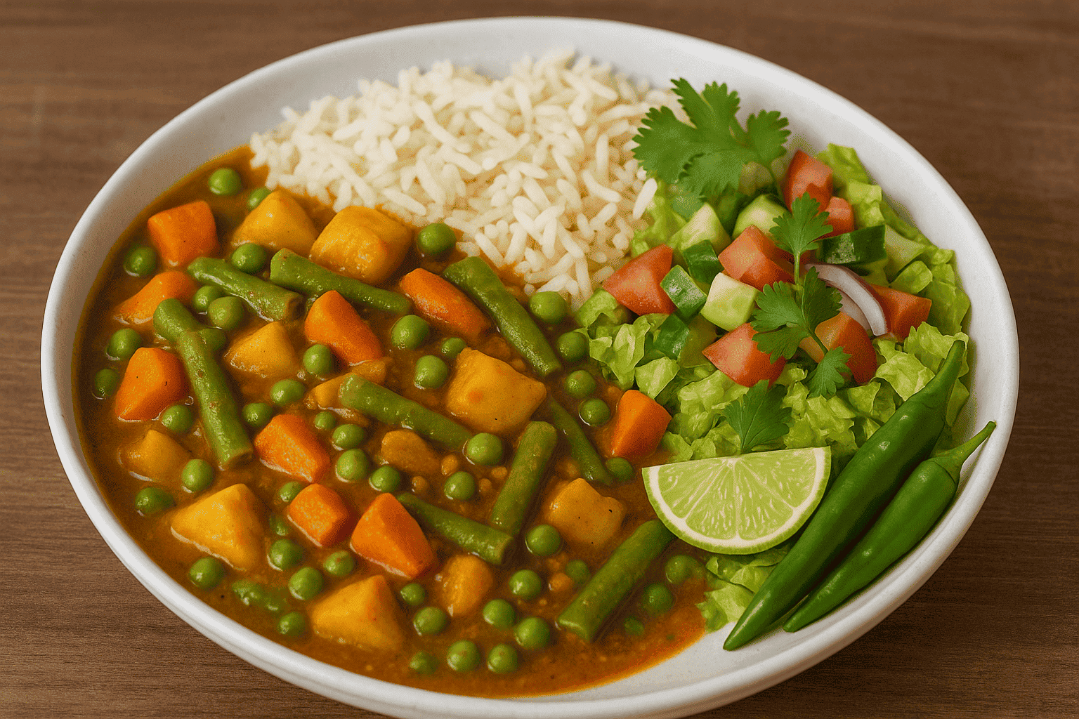 #12. Veggie Curry Plattar